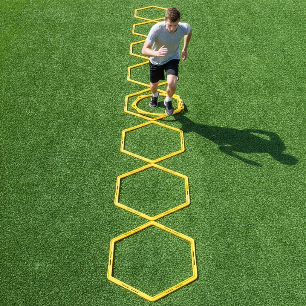 Agility Rings for Kids, Speed and Agility Training Equipment for Soccer, Basketball, Boxing Footwork