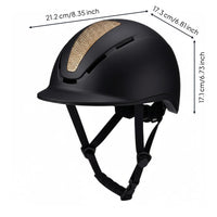 Matte Black Equestrian Helmet Adjustable Horse Riding Helmet CE Certified for Children