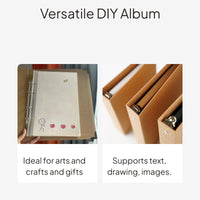 Kraft Paper Loose Leaf Photo Scrapbook DIY Notebook