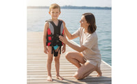 Kids Life Vest with Buckles Buoyant Boating Life Jacket with Zipper Swim Vest with Crotch Strap Secure Buoyancy Aid Adjustable