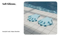 Anti-Slip Design Frog Finger Swim Gloves Increased Propulsion Silicone Webbed Gloves Lightweight for Swimmers, Freediving, Snorkeling, Beach