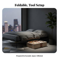 Rolling Under-Bed Box foldable Under-Bed Rolling container Large Capacity