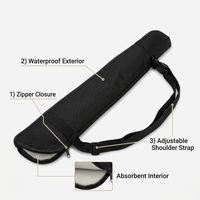 Absorbent Umbrella Sleeve for Travel Home Outdoor, Folding Umbrella Pouch, Umbrella Cover for Wet, Portable Bag, Keep Bags Dry
