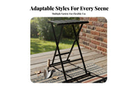 Foldable Design Collapsible Frame Stool Compact Collapsible Frame Webbed Stool Sturdy Folding Seat Quick Setup for Anglers, Travelers, Fishing, Outdoors, Camping, Hiking