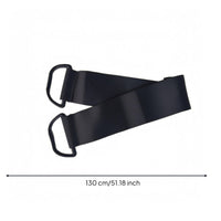 Looped D-Loop Strap Black Leg Stretch Band Portable Workout Gear