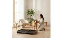 Dog Toilet with Metal Grate Long-Lasting Indoor Dog Potty Sturdy for Apartment