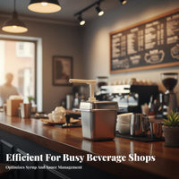 Easy Pressing Quantitative Fructose Pump Sturdy Metered Dose Syrup Pump Non-Stick Interior for Coffee Shops, Baristas, Commercial Kitchen