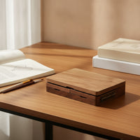 Paint Box with Mixing Small Tray Wooden Paint Box Mini Wooden Palette with Mixing Tray for Artists