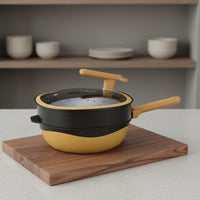 Easy to Clean Square Nonstick Wok Even Heating Cookware