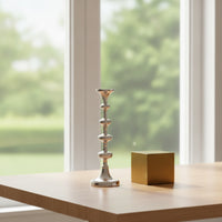 Candlestick with Pedestal Base Stylish Column Candle Holder Tall Decorative Candle Holder for Console