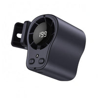 1500 mAh Waist Clip Fan Digital Display Portable Clip Fan Front Buttons Personal Cooling Compact