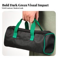 Green Trim Handheld Tool Bag Portable Zippered Tool Bag