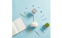 Portable and Compact Cartoon Creature Table Fan Quiet Operation Cute Creature Desk Fan Strong Airflow for Children, Office