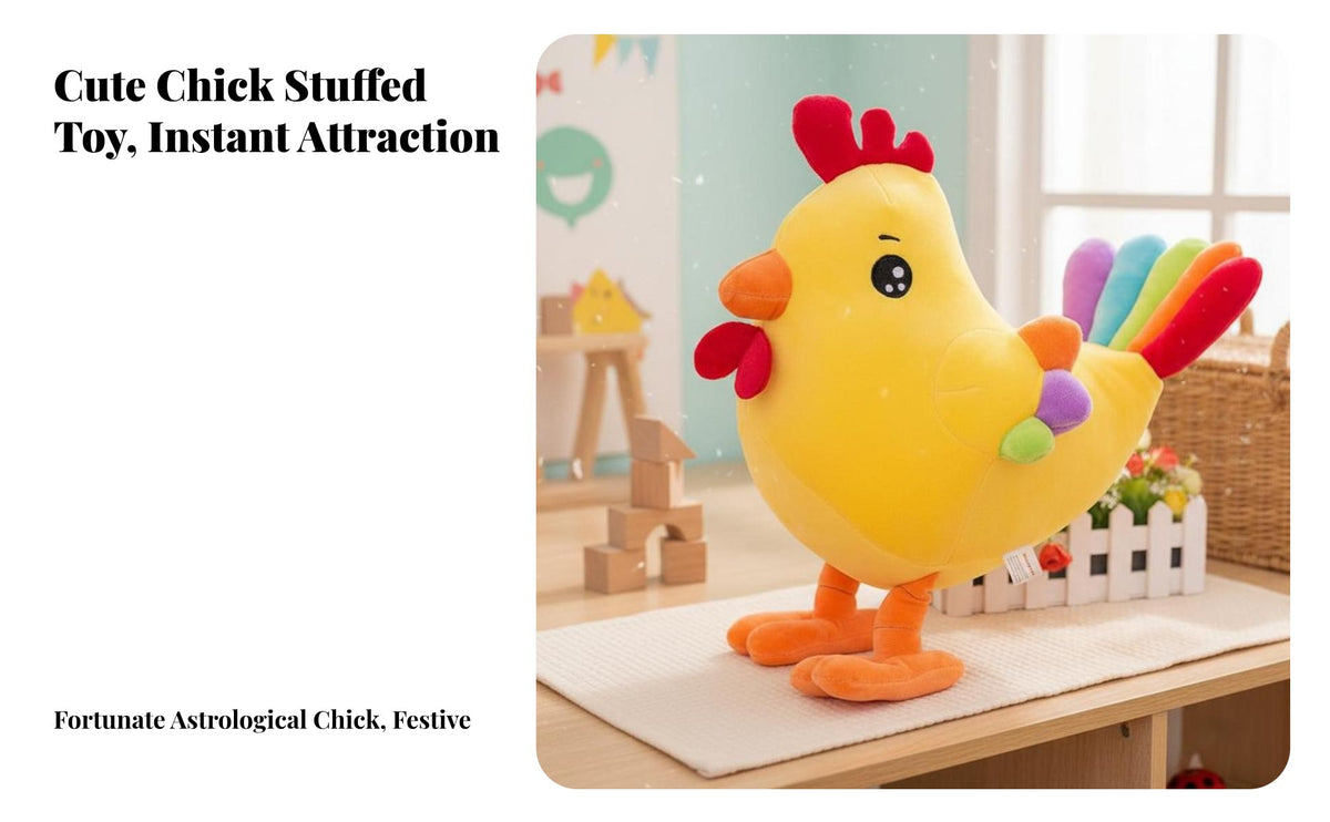 Male Chicken Stuffed Toy Cute Design Chicken Stuffed Toy Chicken Stuffed Ie Colorful Tail Male Chicken Stuffed Doll Cartoon