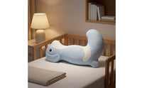 White Belly Long Dog Soft Pillow Floppy Ear Dog Sleeping Pillow Curved Tail Soft Toy Cuddly for Children