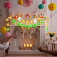 Easter String Light Cute Shapes Decorative Lights Copper Wire Party Light Garland for Home, Bedroom, Living Room, Garden, St. Patrick's Day, Holiday Decor