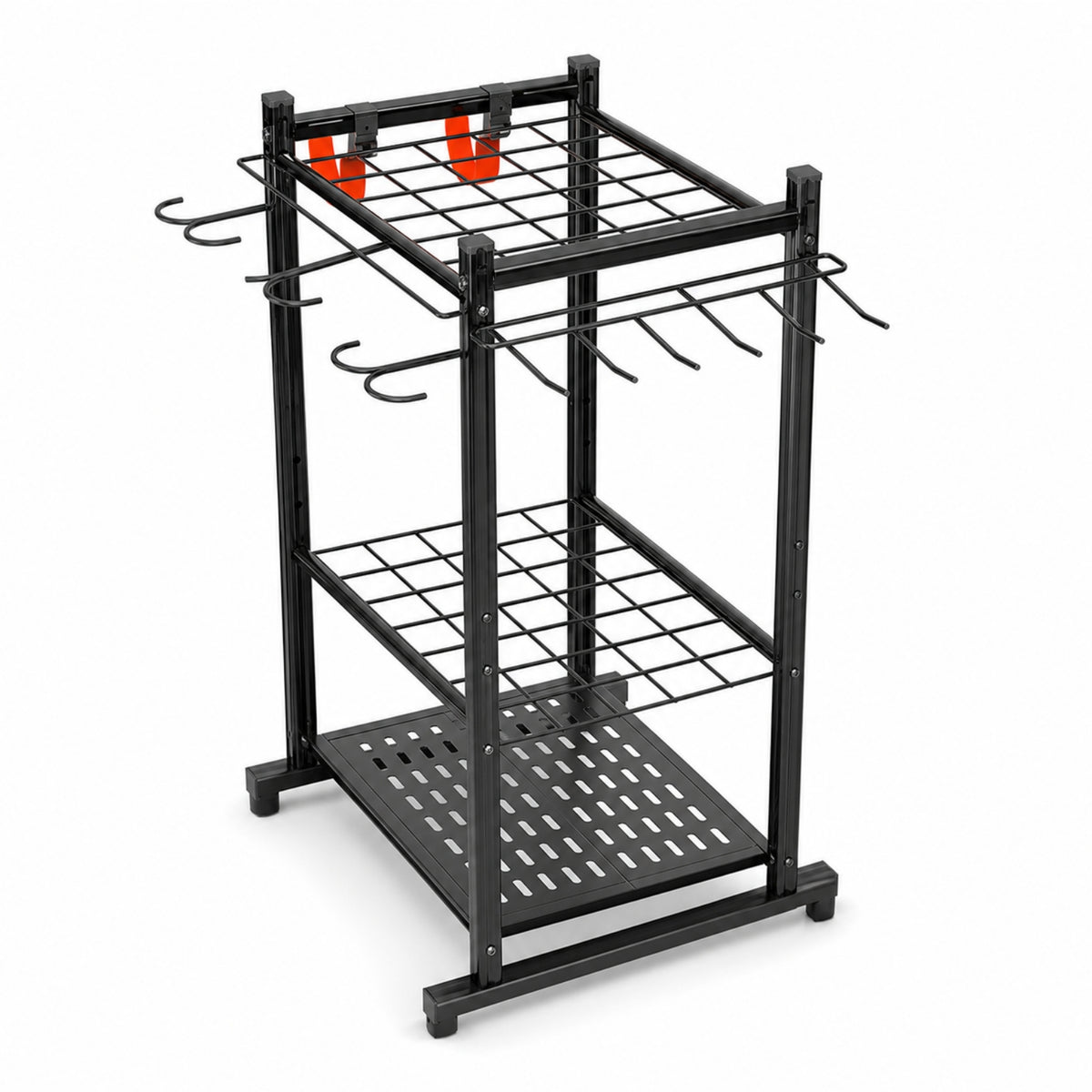 Garden Tool Rack Metal Garden Tool Organizer Mobile for Garage