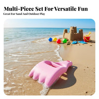 Kids Rake and Shovel Set Colorful Beach Toy Set Kids Sand Shovel Lightweight Sand Digging Tool Sturdy Construction