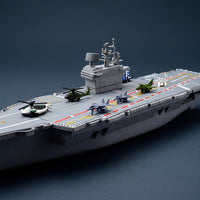 Static Aircraft Carrier Model Pre-Assembled Aircraft Carrier with Planes Desktop for Display Shelf, Bedroom Decor