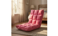 Floor Chair with Padded Backrest Low-Height Lazy Sofa Seat Sturdy Furniture Long-Lasting for Students, Tatami Room
