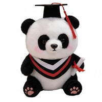 Cute Design Stuffed Toy Panda Graduation Gift Soft and Cuddly Graduation Panda Stuffed Toy 3D PP Cotton Filling for Graduates, Students