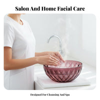 Thickened Design Acrylic Facial Cleansing Bowl Easy to Clean Face Cleansing Basin Long-Lasting for Estheticians, Women, Bathroom, Travel