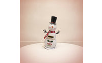 Snowman Mailbox Upright Christmas Mailbox Decor Holiday Decoration Indoor for Entryway, Tabletop