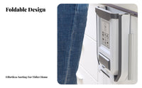 Foldable Hanging Trash Can Space Saving Foldable Cabinet Trash Bin Large Capacity Foldable Garbage Bin for Home Cooks, Homeowners, Car, Restroom