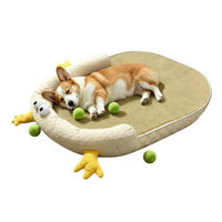 Summer Use Oval Pet Cooling Bed Anti-Slip Dog Cooling Mat No Electricity Breathable Dog Mat for Dogs, Cats
