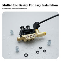 Universal Accessory 12 Plunger Pump Head Assembly Pressure Regulating Pump Head Machine Component for Car Owners, DIY Enthusiasts, Maintenance Professionals, Equipment Repair, Workshop, Garage