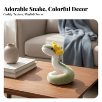 Snake Stuffed Toy Cute Design Stuffed Snake Toy Stuffed Creature Good Luck Fortune Piece House Decoration Multi-Functional