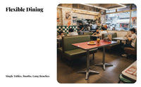 Single-Sided Booth Seat Hong Kong design Upholstered Two-Seater Bench Easy to Clean dense Foam for Business Owners, Cafes