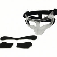 Sports Face Guard with Padding Transparent Defensive Mask with Cushioning Pads