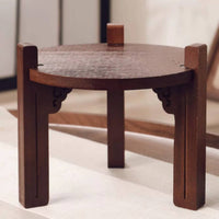 Beverage Container Stand Traditional Dispenser Stand Rustic Wooden Riser for Kitchen, Tea Service