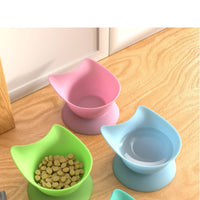 Pet Bowl with Suction Cup Easy-Clean Silicone Pet Bowl One-Piece for Cats, Floor, Travel