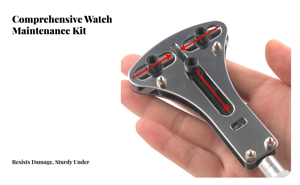 DIY Three Jaw Watch Back Access Er Easy to Use 3 Jaw Watch Case Access Er Anti-Slip Grip for Watchmakers, Hobbyists, Workshop
