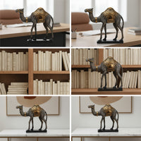 Vivid Details Camel Figurine | Textured, Camel Statue, for Living Room