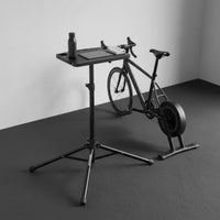 Foldable Floor Standing Laptop Table Multi-Purpose Tripod Laptop Stand Portable Computer Accessory Stable Metal Frame for Home, Office, Presentation