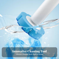 Toilet Brush Wall-Mountable Toilet Cleaning System Touch Disposal for Lavatory