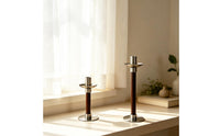 Candlestick Holder Retro Candle Holder with Metal Cup Candle Cups Minimalist Candles Tabletop for Home Decor, Hotel