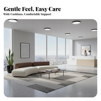Curved sectional Sofa Two-Tone Lounge Seating Modern aesthetic Sectional Couch for Interior Designers, Business Owners, Reception Area, Living Room, Bedroom