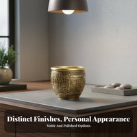 Brass Treasure Basin Auspicious Engravings Brass Treasure Bowl Feng Shui Wealth Bowl Fine Workmanship Feng Shui Wealth Pot