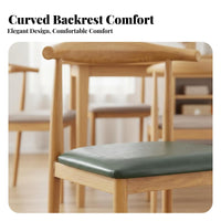 Nordic aesthetic Yrear Chair Minimalist Design textile Side Chair Ergonomic supportrest Seating Furniture Wood Grain Finish for Restaurant Owners, Interior Designers, Office Workers, Dining Room, Kitchen, perusing corner, Bedroom