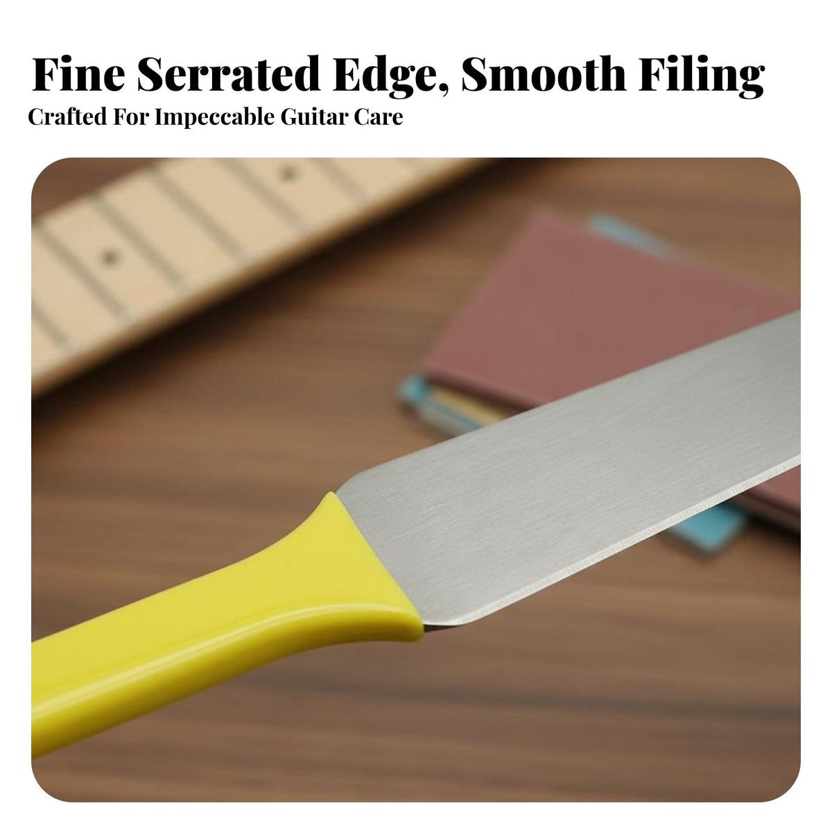 Polishing & Repair Guitar Fret File DIY Friendly Fret Dressing File Long-Lasting for Guitarists, Bass Players, Fretwork, Workshop