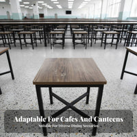 Commercial Grade Armless Steel-Frame Chair Simple Design Restaurant Seat Sturdy and Long-Lasting Indoor Furniture Strong Bearing Capacity for Business Owners, Homeowners, Event Planners, Quick-Service Eatery Shop, Cafeteria, School, Dining Room