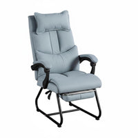 Ergonomic Design Sled Base Armchair Fixed curved-Shaped Frame Office Furniture Thickly Padded managerial Seat High spine assistance for managerials, Students, Big and Tall People, Study Room, Reception Area