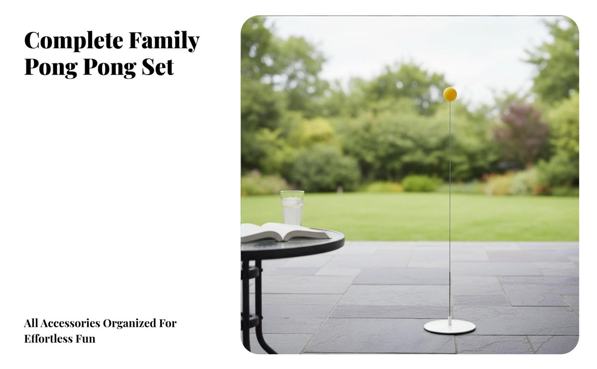 Solo Racket Sport Pong Parent-Child Interaction Racket Sport Pong Portable Suction Base Training Device for Children, Families, Home, Indoor