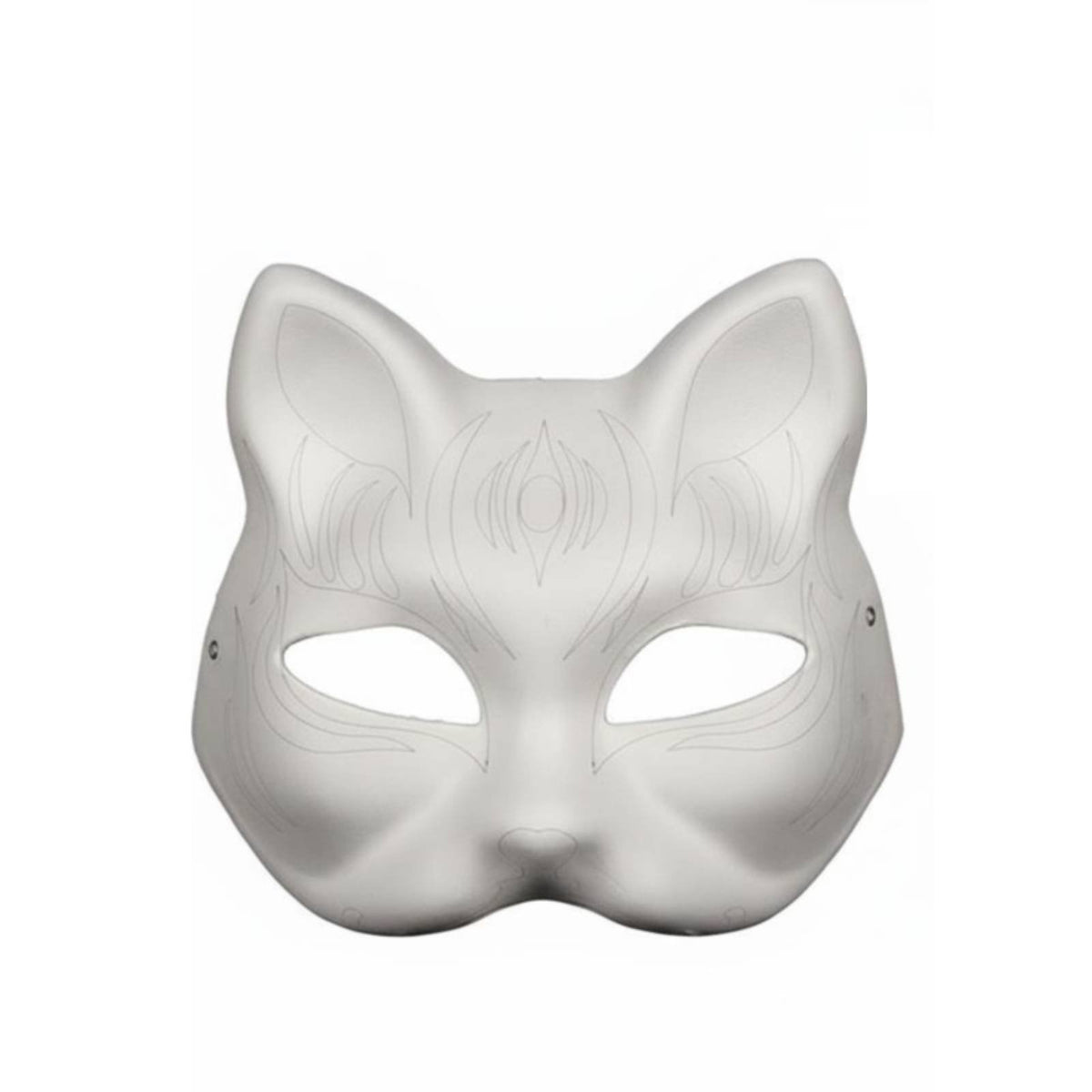 Blank Canine Mask Wearable Unpainted Canine Mask Lightweight for Art Class