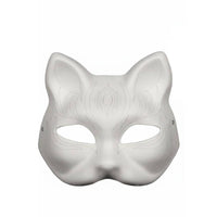 Blank Canine Mask Wearable Unpainted Canine Mask Lightweight for Art Class