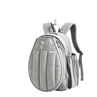Quilted Tennis Backpack Soft-Shell Shoe Compartment Tennis Bag Shoe Compartment Backpack Padded Shoulder Straps